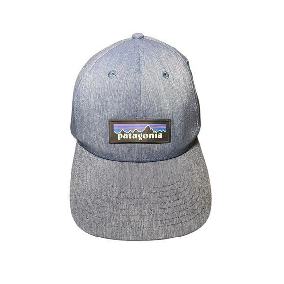 Patagonia Hat‎ Men Women Baseball Cap Blue Denim Chambray Adjustable Strap Logo - Picture 3 of 9